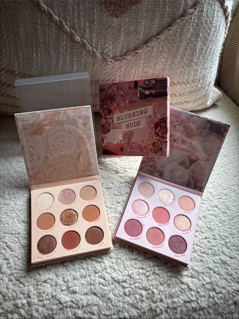 ColourPop Blushing Nude Palette Duo, Set of Two, Blush Crush, Nude Mood, NWT
